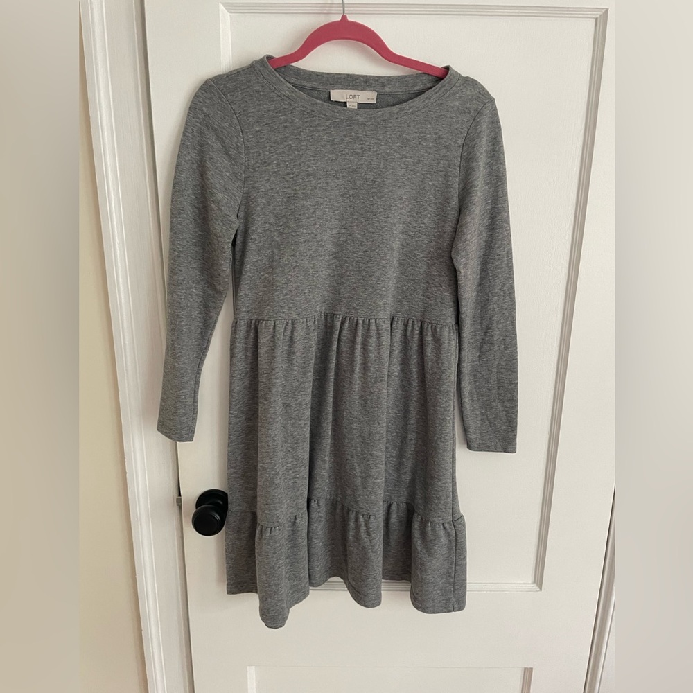 Loft Long Sleeve Sweater Material - Gray SP